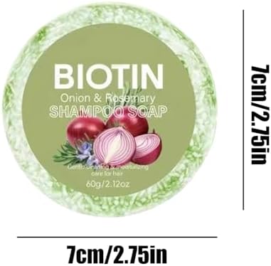 Champú Barra Biotina Cebolla 60g para Crecimiento Cabello
Champú Con Romero y Cebolla para Caída Cabello
Jabón Acondicio