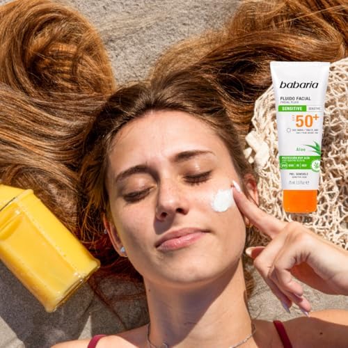  Babaria - Protector Solar Facial para Pieles Sensibles con Aloe Vera | Hidratante Anti Polución
| Babaria - Fluido Crem