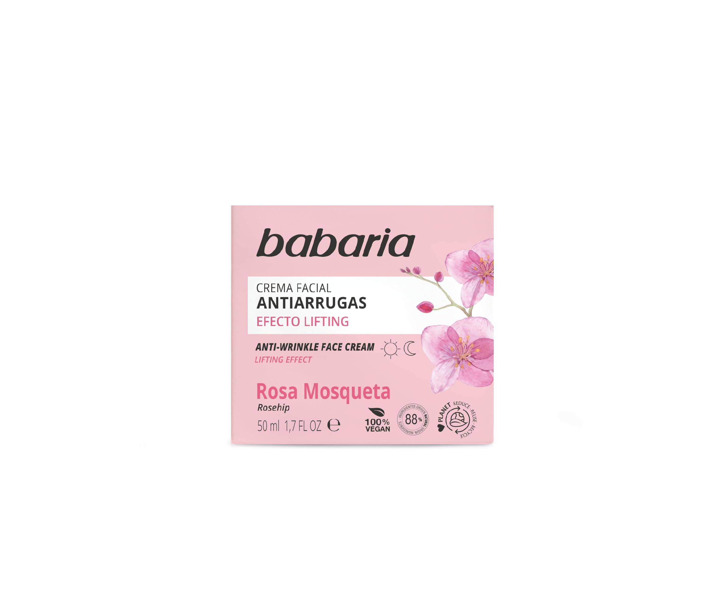  Crema facial antiarrugas Rosa Mosqueta para hombre y mujer | Babaria 50ml
| Rosa Mosqueta Hidratante facial | Babaria C