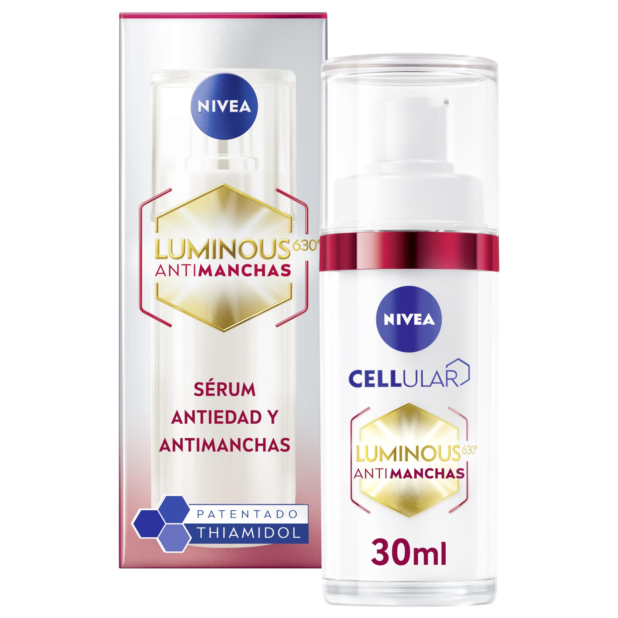 NIVEA Cellular Luminous630 - Sérum facial antimanchas y antiedad - Rellenador de arrugas - Booster de colágeno - Todo ti