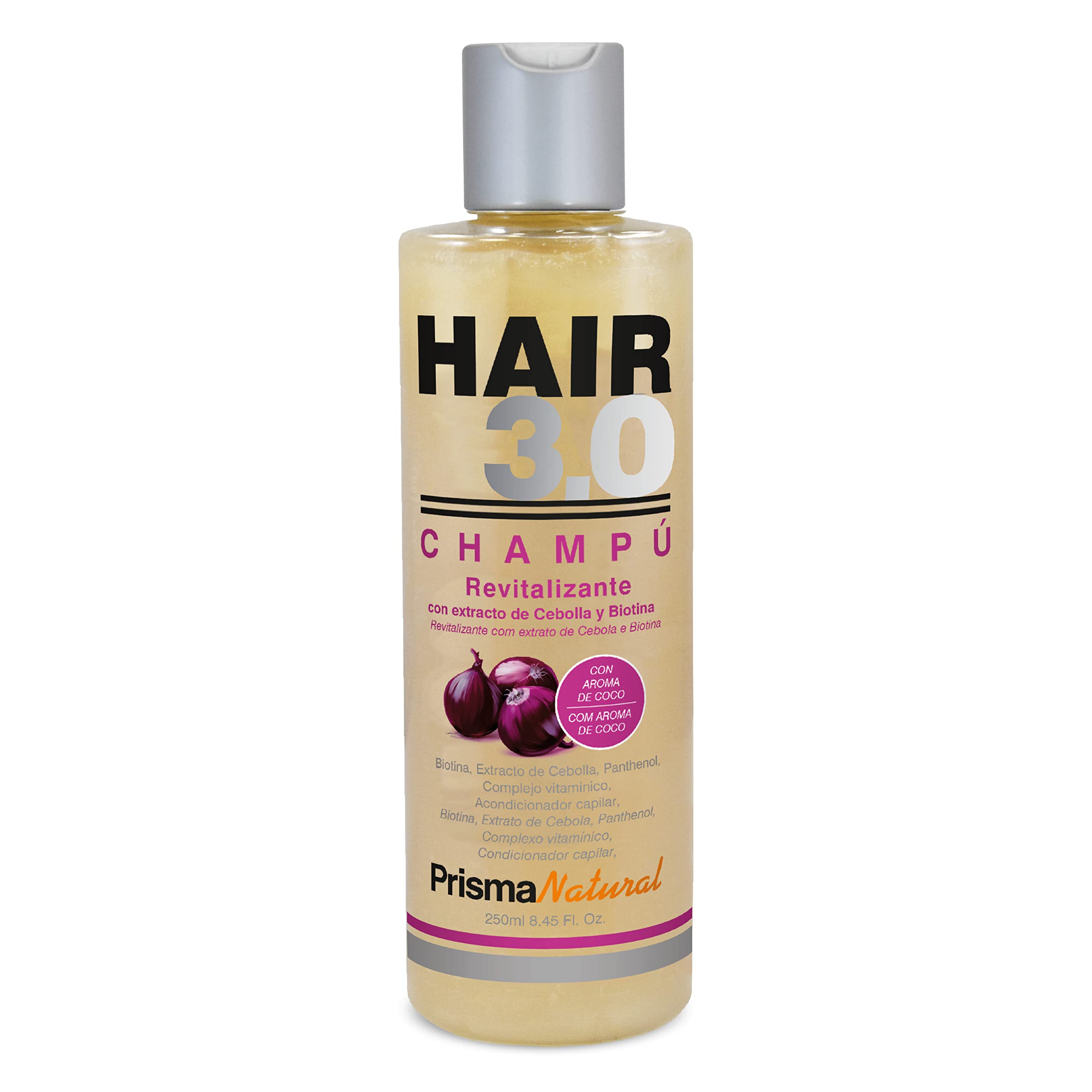  Prisma Natural - Champú Extracto de Cebolla para Cabello Saludable - Baño en Casa - Nutre y Restaura el Cabello Seco - 